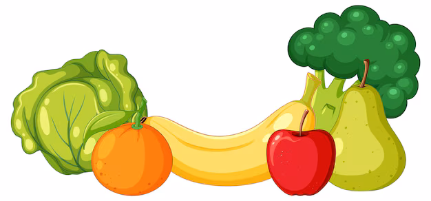 gruppe verschiedener lebensmittel die reich an vitamin c sind 1308 159294